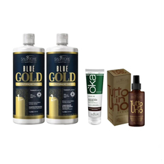 Kit Blue Gold + Sérum Tutto in Uno + Leave-in Oka