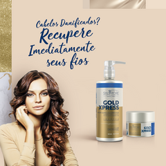 Imagem do Kit Pós Química Gold Express- Shampoo 480ml + Máscara Condicionante - Salvatore Hair Pro