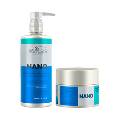 Kit Reconstrução Nano Shampoo + Máscara - Salvatore Hair Pro