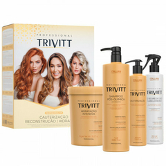 Itallian Trivitt - Kit Profissional Cauterização / Reconstrução e Hidratação - 4 Produtos