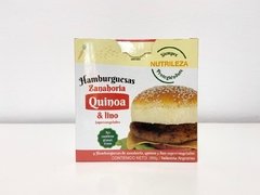 Veggie Burger Quinoa, zanahoria & lino x4 Unidades Nutrileza