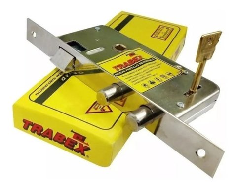 Cerradura Trabex 6624 Puerta Seguridad Exterior 2 Llaves