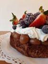 Brownie con Frutos Rojos