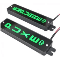 DISPLAY SINALIZADOR LED PUXE/EMPURRE PRETO - GP CONTROL