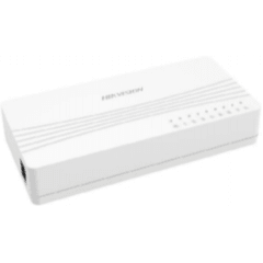 SWITCH HIKVISION 8 PORTAS DS-3E0108D-E 10/100Mbps -100MB; NAO GERENCIAVEL- HALF/FULL DUPLEX AUTO-NEGOCIAVEL GAB. PLASTIC