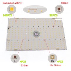 Quantum Board 120W - 3500k + 660nm + UV + IR na internet