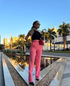 Calça Reta Rosa - loja online