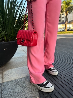 Calça Reta Rosa - comprar online