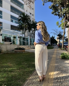 Calça Cenoura Bege - comprar online