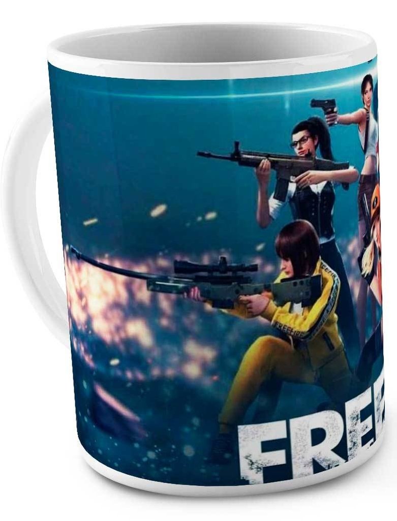 caneca free fire mod 4 jogos de tiro