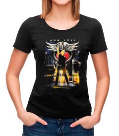 BLUSA ROCKER FEMININA BON JOVI