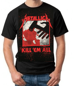 CAMISETA METÁLLICA KILL 'EM ALL