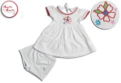 (Art.662) Vestido Beba Bordado c/Pompones - comprar online