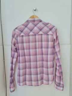 camisa xadrez lilás e rosa tng (m) - Pimenta Cereja Brechó