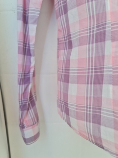 camisa xadrez lilás e rosa tng (m) - loja online