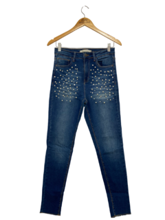 CALÇA JEANS SKINNY PÉROLAS RENNER (38)