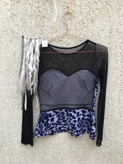 Imagem do Blusa tule peplum animal print (38)