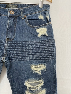 CALÇA JEANS SKINNY DESTROYED CANAL (38) - comprar online