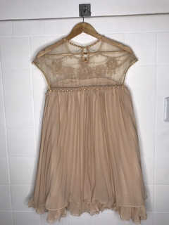 VESTIDO EM CHIFFON PLISSADO (PP) - Pimenta Cereja Brechó