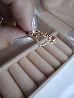 Anillo strass corazon - comprar online