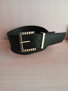 Cinturón Acharolado Negro - Blumoon -Mayoristas de accesorios en Once- Blumoon