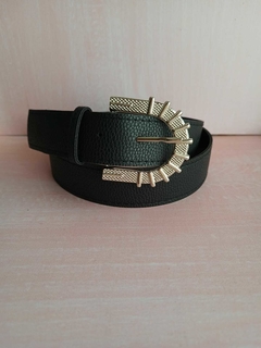 Cinturón Acharolado Negro - Blumoon -Mayoristas de accesorios en Once- Blumoon