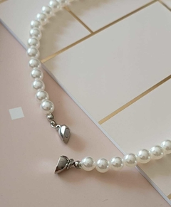 Collar Perlas con Corazón Imantado - comprar online
