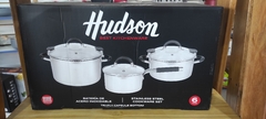 bateria de acero inox de 6 pzas hudson en internet