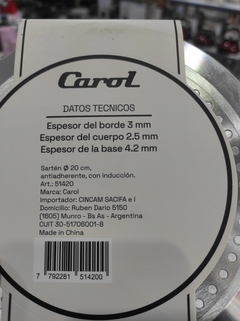 SARTEN DE GRANITO APTO PARA INDUCCION CAROL en internet