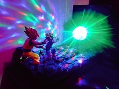 Diorama-Lampara Maqueta Genkidama Kamehameha Dragon Ball Z Con Luz - tienda online