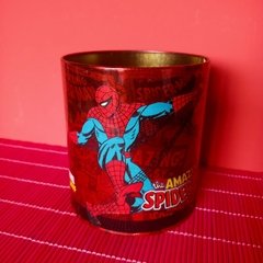 Lata Lapicero Spiderman 11x11 cm Porta Utiles - comprar online