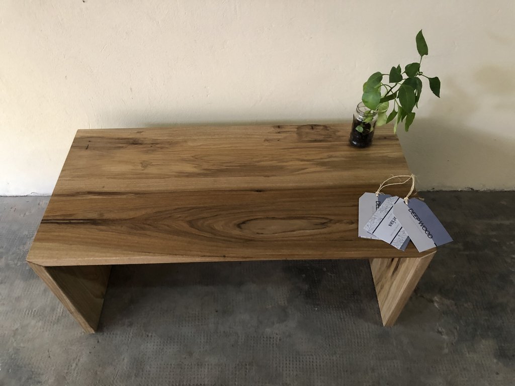 Mesa de centro madera Rodaja Amber – Estudio Luz Madera