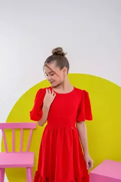 Pré - Venda Vestido vermelho na internet