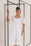 Vestido branco Lese