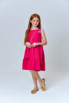 Vestido Pink com Bolsa