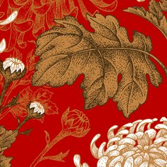 Crisantemo Japonés - Rollo. Vinilos decorativos