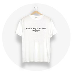 Remera Art Is A Way Of Survival - Yoko Ono en internet