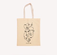 Faces tote bag