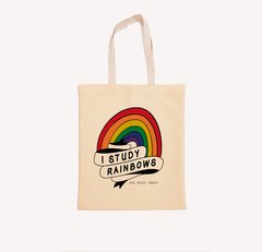 I study rainbows tote bag