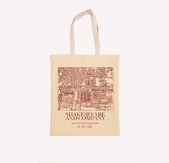 Red Shakespeare and Company Tote Bag