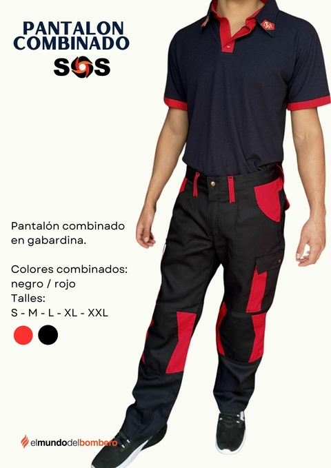 PANTALON CARGO COMBINADO