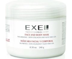 Máscara facial y corporal con colageno y aloe Vera Exel 