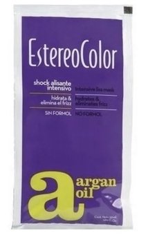 Argan Oil Shock Alisante Intensivo Anti Frizz Sin Formol Estereo Color 