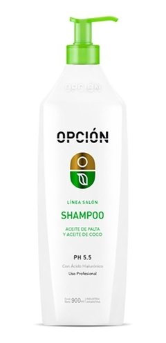 Shampoo opción aceite de palta y coco x 900 gr