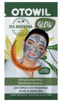 Máscara Facial Vegana Otowil Glow Carbón Activado