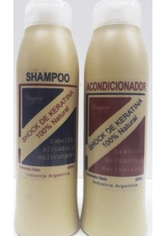 Shampoo y acondicionador Tingere con keratina 