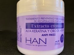 Baño de crema nutrición alfa keratina y argan han