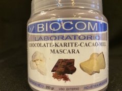 Máscara de chocolate , Karite , cacao y miel Biocom