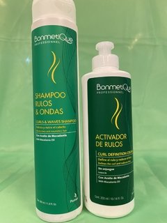 Línea Rulos bonmetique shampoo y crema para peinar 