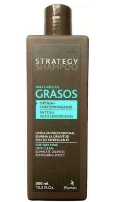 Shampoo Hombre Cabellos Grasos 300ml Strategy  Plumari